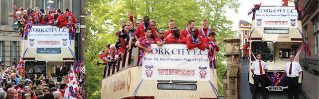 York City FC Bus Celebrations