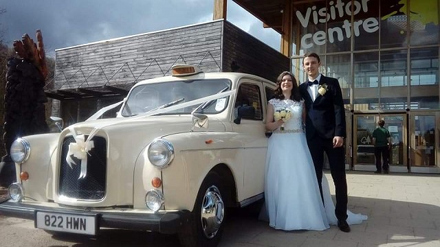 Get me to the church on time… in our unique WEDDING TAXI!
