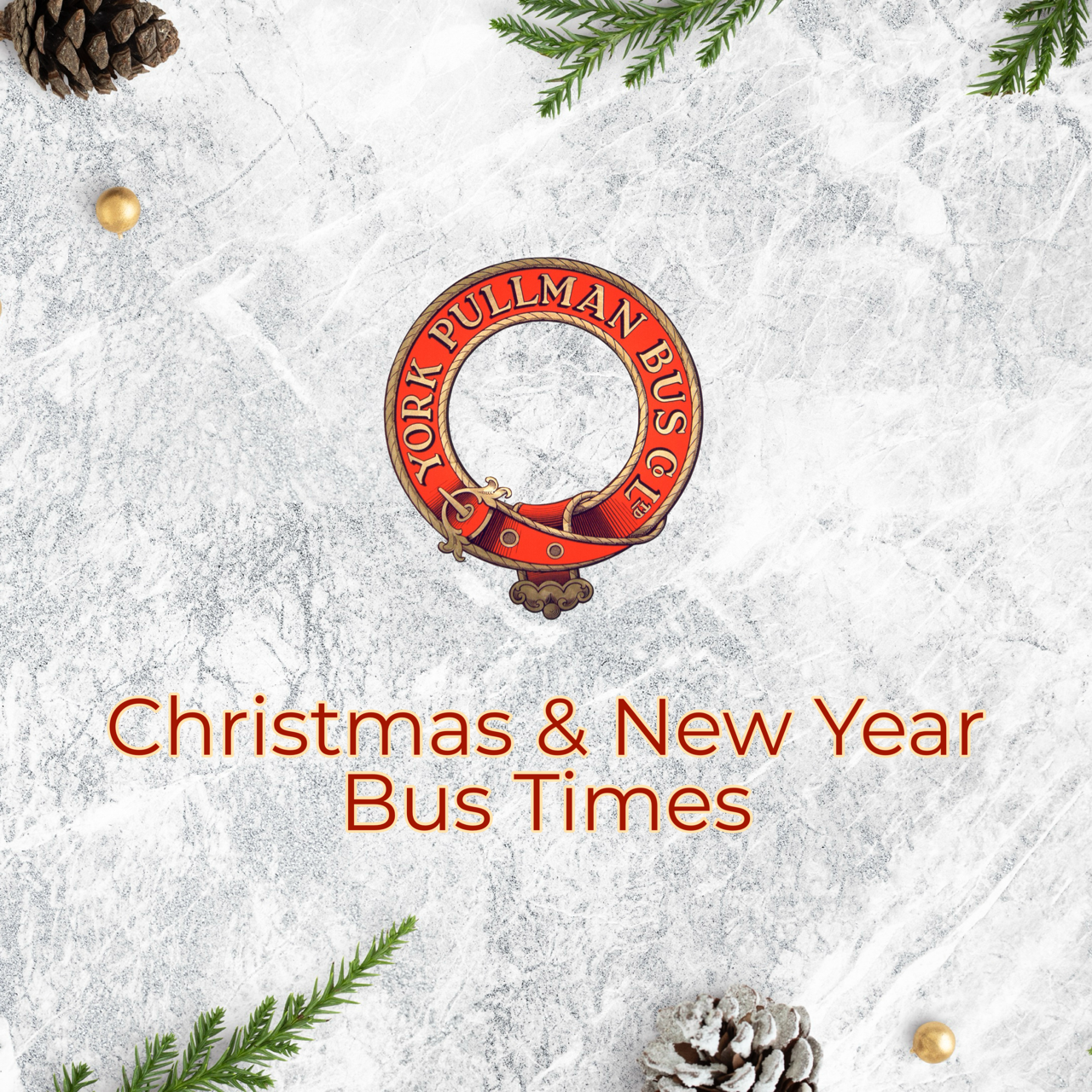 Christmas and New Year Bus Times
